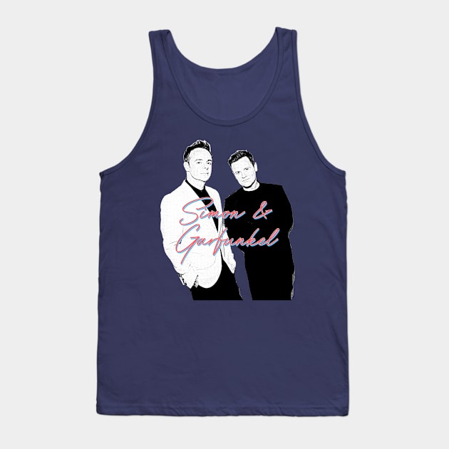 Simon & Garfunkel / Ant & Dec 80s Style Parody Design Tank Top by DankFutura